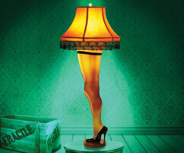 A christmas story leg lamp ornament