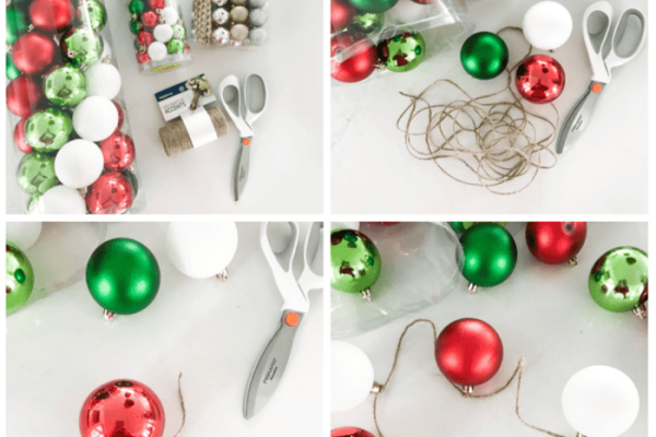 Christmas ornament garland make beautiful easily diy