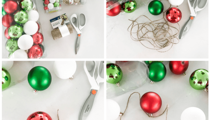 Christmas ornament garland make beautiful easily diy